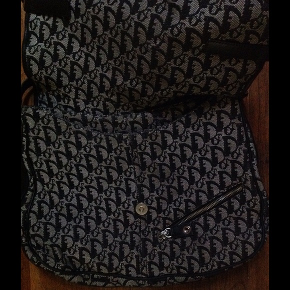 Trendy Black Logo Dior Cross body Messenger Bag - Picture 2 of 5